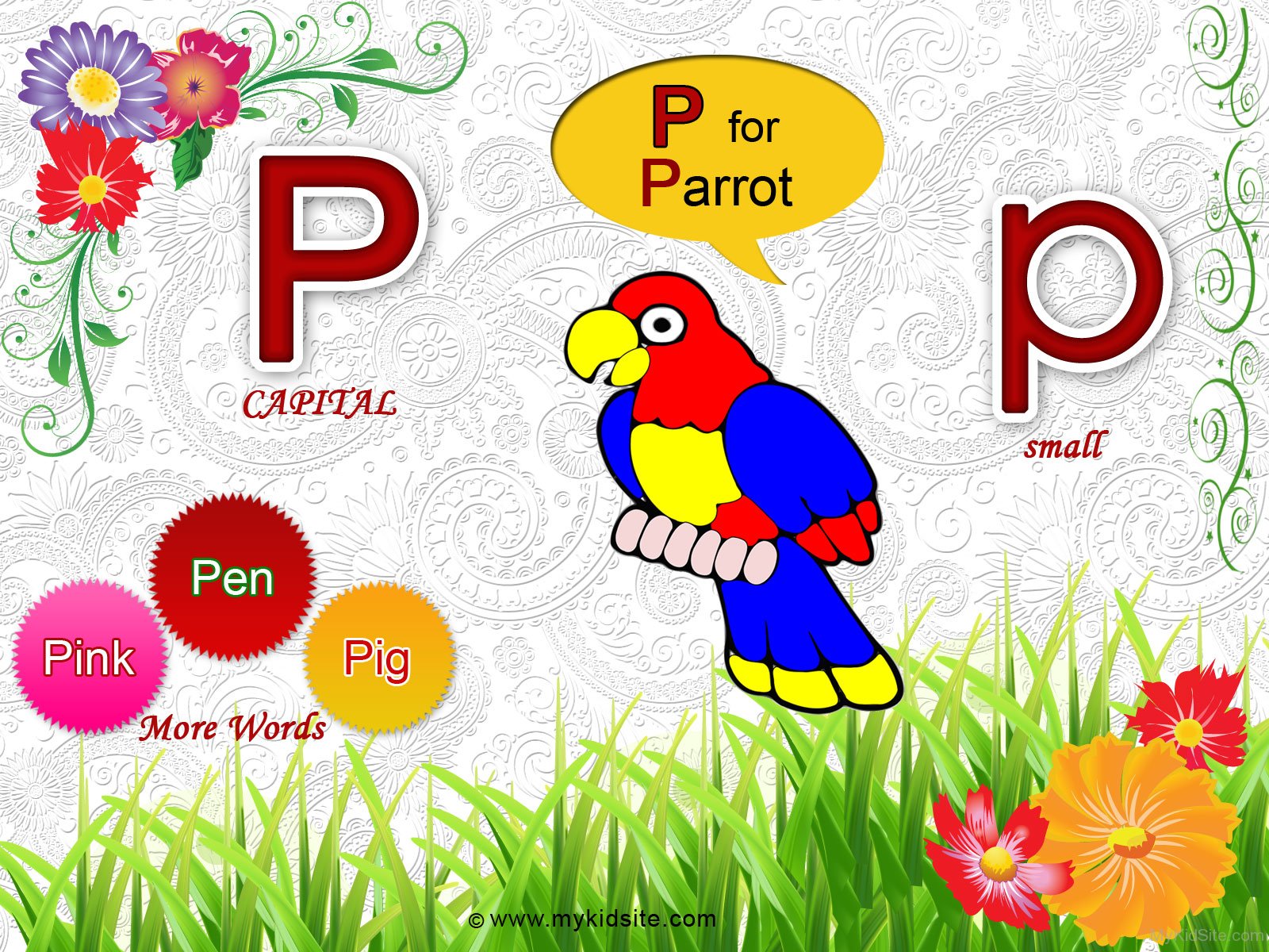 Alphabet Worksheet For Letter P