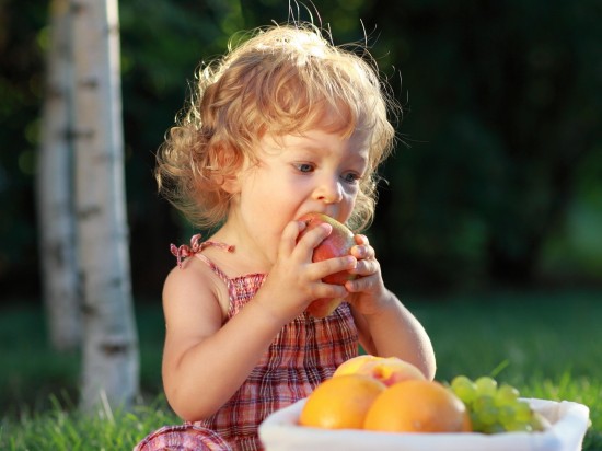 Baby Eating Apple