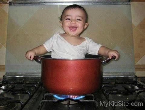 Baby In Fry Pan