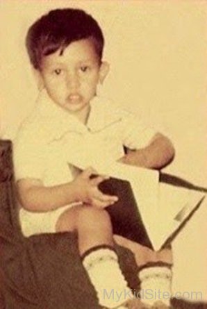 Childhood Picture Of  Atif Aslam