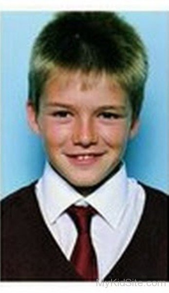 Childhood Picture Of  David Beckham