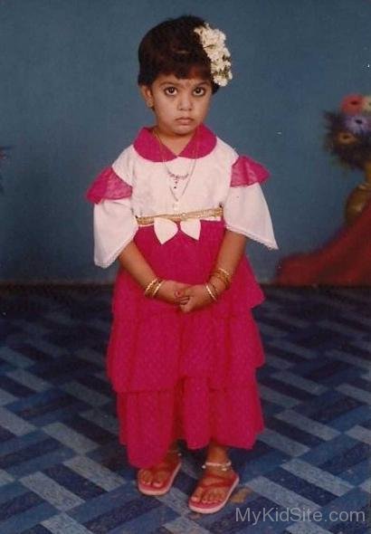 Childhood Picture Of Geetha Madhuri