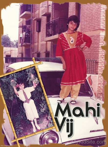 Childhood Picture Of Mahi Vij