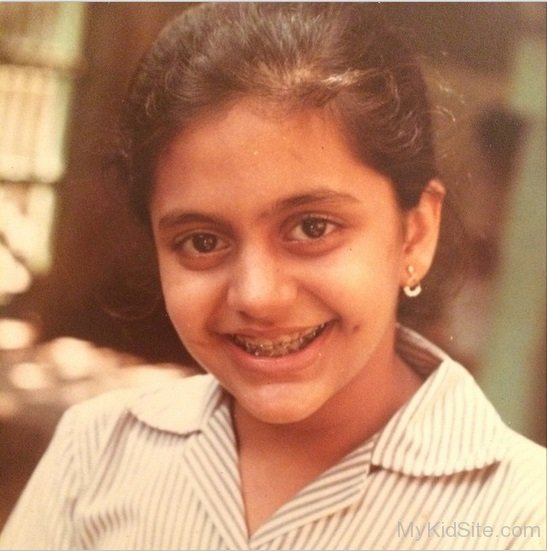 Childhood Picture Of Mandira Bedi