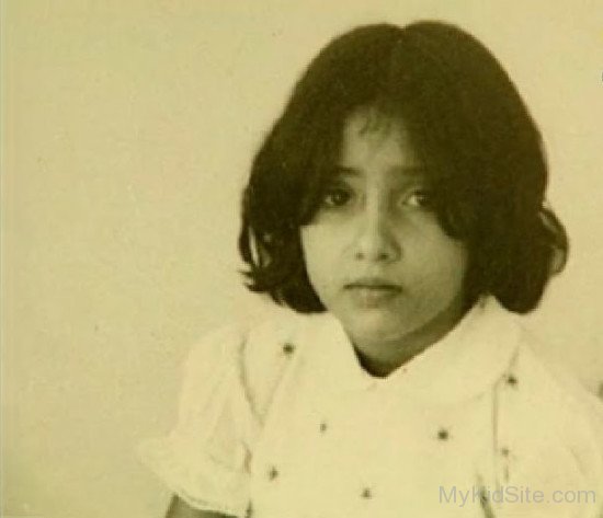 Childhood Picture Of Manisha Koirala