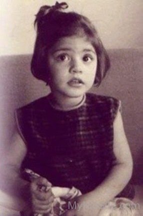 Childhood Picture Of  Nazia Hassan