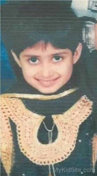 Childhood Picture Of  Sajal Ali