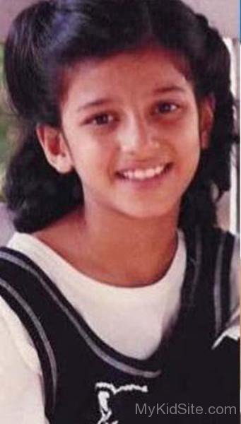 Childhood Picture Of Shruti Hassan