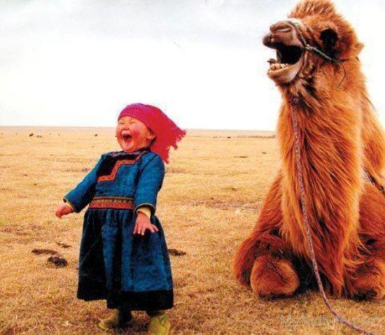 Baby With Camel