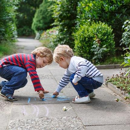 Two Baby Playing