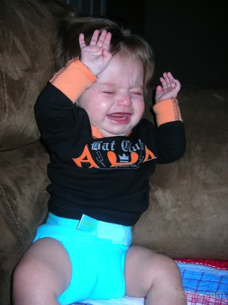 Baby Girl Crying Image