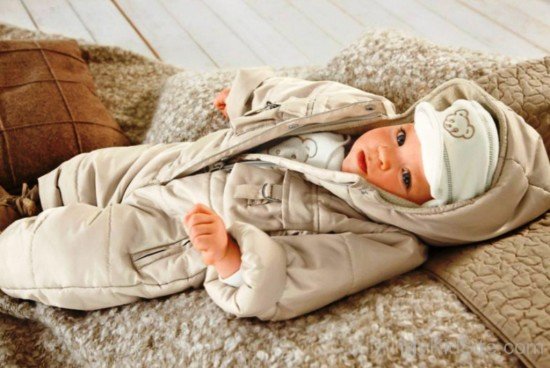 Cutest Baby Boy ln Warm Dress-