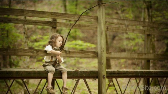 Baby Girl Fishing